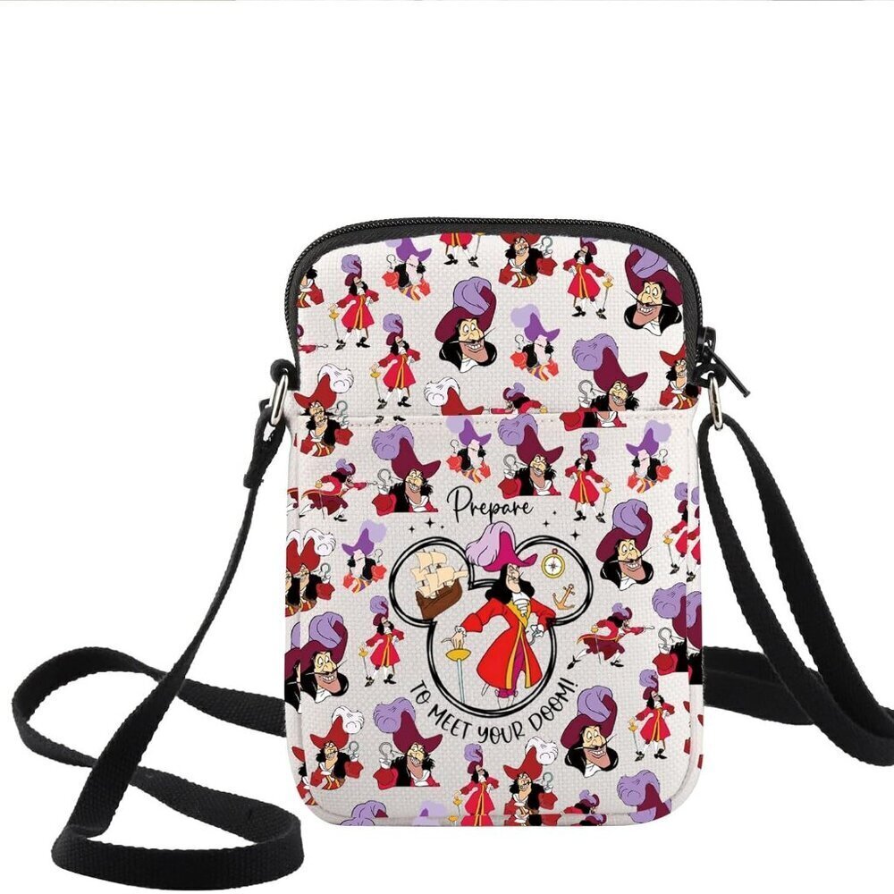 Villain Captain Crossbody Bag Canvas Waterproof 3D Print Spacious Women